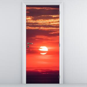 Fotótapéta ajtóra - Színes nap (95x205cm)