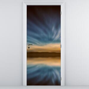 Fotótapéta ajtóra - Világítótorony a tengerben (95x205cm)
