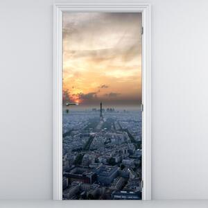 Fotótapéta ajtóra - Párizs felülről (95x205cm)