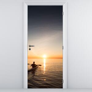 Fotótapéta ajtóra - Kajak a tengeren (95x205cm)
