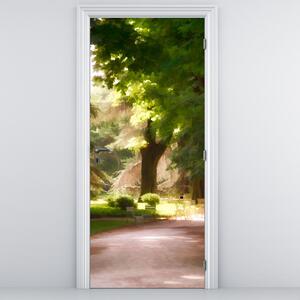 Fotótapéta ajtóra - Park (95x205cm)