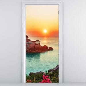 Fotótapéta ajtóra - Gyönyörű strand (95x205cm)