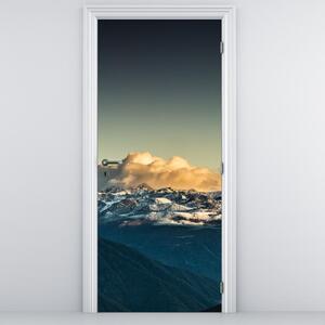 Fotótapéta ajtóra - A hegyek csúcsai (95x205cm)