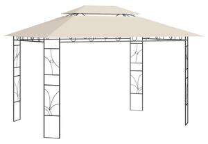 VidaXL krémszínű pavilon 4 x 3 x 2,7 m 160 g/m²