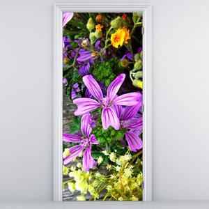 Fotótapéta ajtóra - Réti virágok (95x205cm)