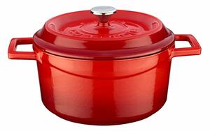 LAVA fém öntöttvas edény, átmérő 20 cm, piros, 2,6 l