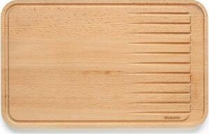 BRABANTIA Profile Slice & Dice bükkfa vágódeszka hús szeleteléshez. bemélyedésekkel. védő olajbevonattal. 400x250mm - 260704