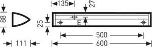 Trilux (6689140) 6651 LED1100-840 ET LED-es mennyezeti lámpa LED 11 W Fehér