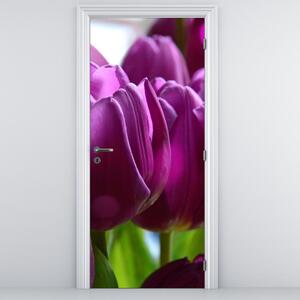 Fotótapéta ajtóra - Tulipánok (95x205cm)