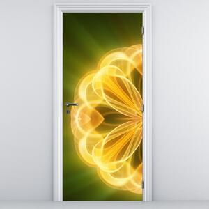 Fotótapéta ajtóra - Sárga virágok (95x205cm)