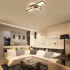LED lámpatest , mennyezeti , 83 x 36 cm , 90W , CCT , dimmelhető , fekete , Galaxis Vela