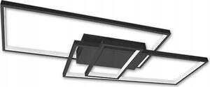 LED lámpatest , mennyezeti , 83 x 36 cm , 90W , CCT , dimmelhető , fekete , Galaxis Vela