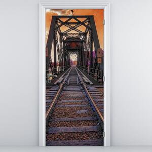 Fotótapéta ajtóra - Vasúti híd (95x205cm)