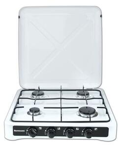 Ravanson K-04T Gázfőzőlap 4 Égős Fehér-Fekete 6680W