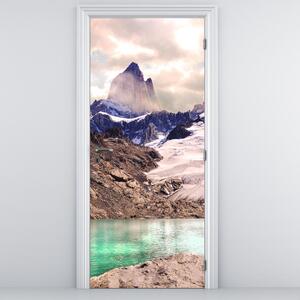 Fotótapéta ajtóra - Hegyi tó (95x205cm)