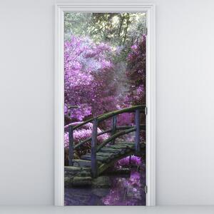 Fotótapéta ajtóra - Lila fák (95x205cm)