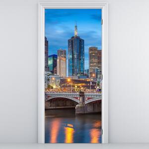Fotótapéta ajtóra - Melbourne város (95x205cm)