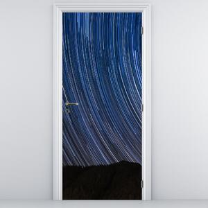 Fotótapéta ajtóra - Éjszakai csillagok és égbolt (95x205cm)