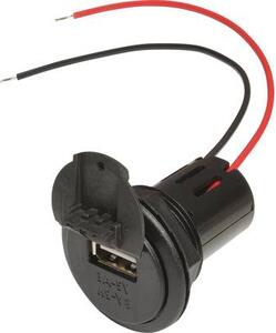 Beépíthető USB dugaszoló aljzat 12/24V, fedéllel, 3A, Procar