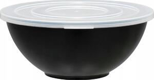 KONYHAI TÁL FEDŐVEL 780 ml FEKETE MŰANYAG ÉLELMISZERTARTÓ