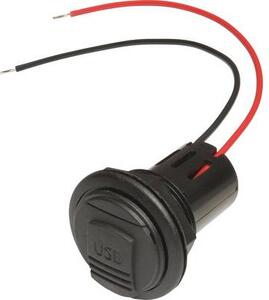 Beépíthető USB dugaszoló aljzat 12/24V, fedéllel, 3A, Procar