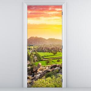 Fotótapéta ajtóra - Hampi, egy völgy Indiában (95x205cm)