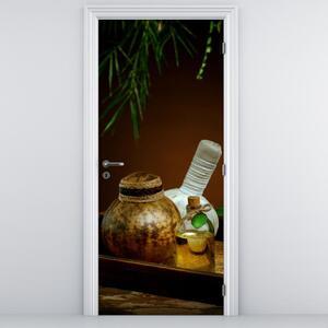 Fotótapéta ajtóra - SPA tárgyak (95x205cm)
