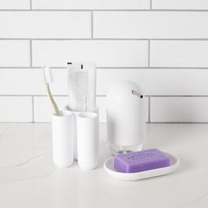 Fehér műanyag fogkefetartó pohár Touch – Umbra