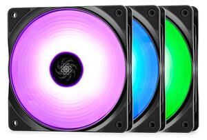 Deepcool RF 120 – 3 in 1 ház hűtő ventilátor RGB LED 12cm 3db (DP-FRGB-RF120-3C)
