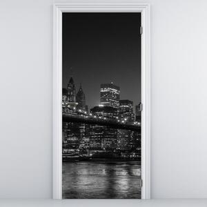 Fotótapéta ajtóra - Brooklyn híd New Yorkban (95x205cm)
