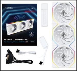 Lian Li UNI FAN TL 120 Reverse Blade Wireless hűtő ventilátor 3db fehér (12RTL1W3W)