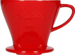 Melitta Melitta porcelanowy dripper do kawy 1x4 - Czerwony