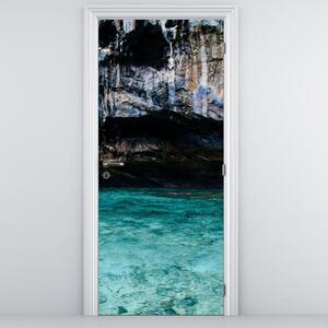 Fotótapéta ajtóra - Víz és sziklák (95x205cm)