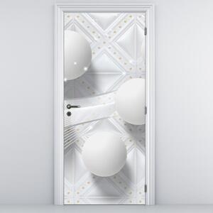 Fotótapéta ajtóra - Absztrakt gömbök (95x205cm)