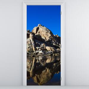Fotótapéta ajtóra - Tükröző sziklák (95x205cm)
