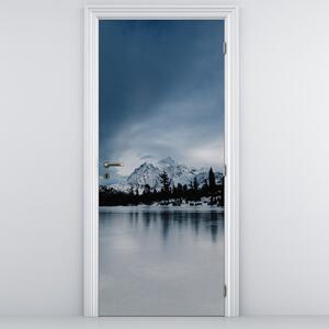 Fotótapéta ajtóra - Befagyott tavon (95x205cm)