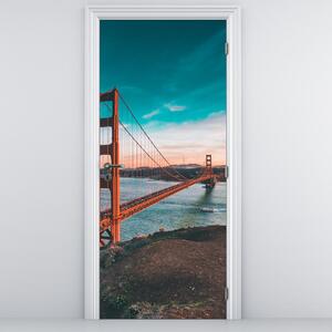Fotótapéta ajtóra - Golden Gate (95x205cm)