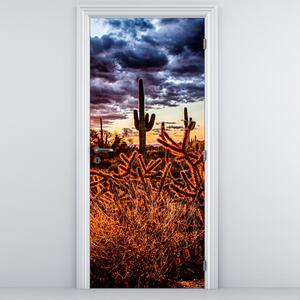 Fotótapéta ajtóra - Arany sivatagi óra (95x205cm)