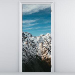 Fotótapéta ajtóra - Havas csúcsok (95x205cm)