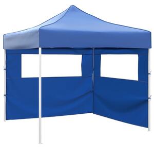 VidaXL kék színű összecsukható sátor 2 fallal 3 x 3 méter