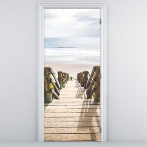 Fotótapéta ajtóra - Bejárat a strandra (95x205cm)