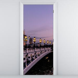 Fotótapéta ajtóra - III. Sándor híd. Párizsban (95x205cm)