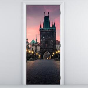 Fotótapéta ajtóra - A Károly hídon (95x205cm)