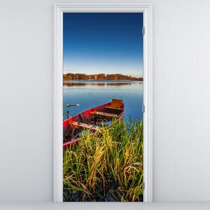 Fotótapéta ajtóra - Piros bárka (95x205cm)