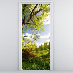 Fotótapéta ajtóra - Tavaszi rét (95x205cm)