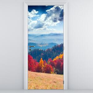 Fotótapéta ajtóra - Színes őszi táj (95x205cm)