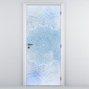Fotótapéta ajtóra - Téli mandala (95x205cm)