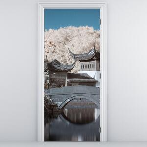 Fotótapéta ajtóra - Virágzó fák Ázsiában (95x205cm)