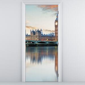 Fotótapéta ajtóra - London Parlament (95x205cm)
