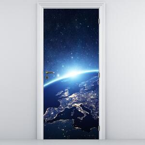 Fotótapéta ajtóra - Föld bolygó (95x205cm)